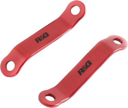 R&G REAR FOOTREST PLATE, BLACK, PAIR 41211806
