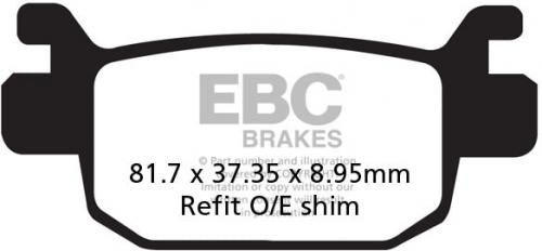 EBC SFA 415HH EBC SCOOTER DISC PADS