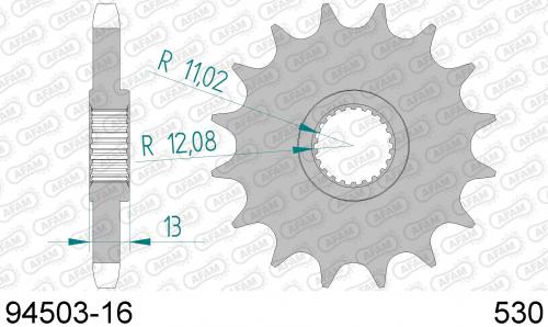 AFAM FRONT 16T, 530 AF19450316