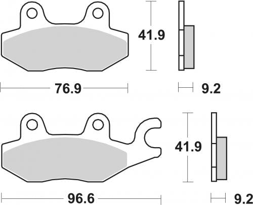 SBS 119MS BRAKE PADS SINTER