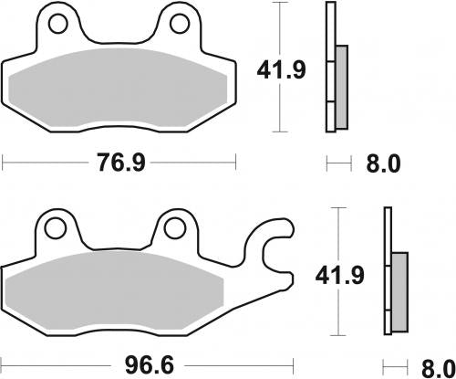 BREMBO 07YA22SR BRAKE PADS SINTER SPORT