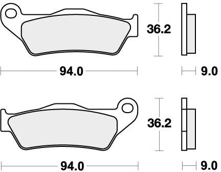 SBS 924H.LS BRAKE PADS SINTER