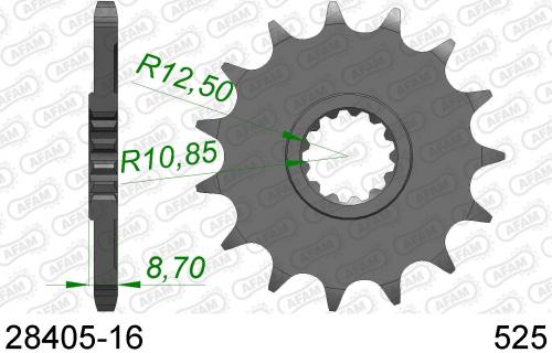 AFAM FRONT 16T, 525 AF12840516