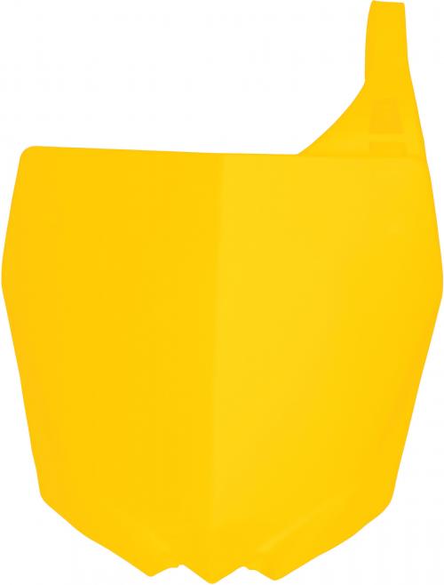 RTECH FRONT NUMBER PLATE YAMAHA YZ YELLOW
