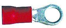 ELECTRICAL 4.3MM RING RED INSULATED TERMINALS (25)
