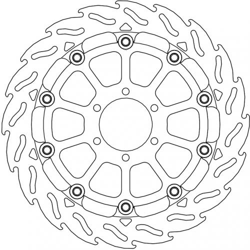 MOTO MASTER 112266, FLAME 5,5MM RACING SERIES