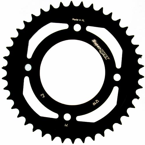 SUPERSPROX SUPERSPROX REAR STEEL 42T, BLACK, 428 SU4121942B