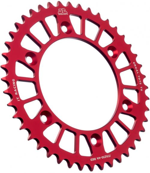 JT SPROCKETS REAR RACELITE ALU 44T RED, 520