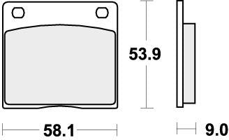 SBS 512HF BRAKE PADS ORGANIC