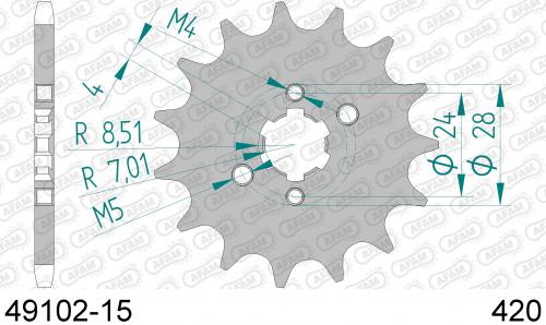 AFAM FRONT 15T, 420 AF14910215