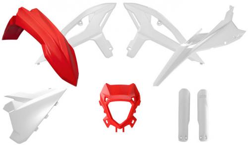 RTECH PLASTIC KIT 8 PCS BETA BETA RED-WHITE