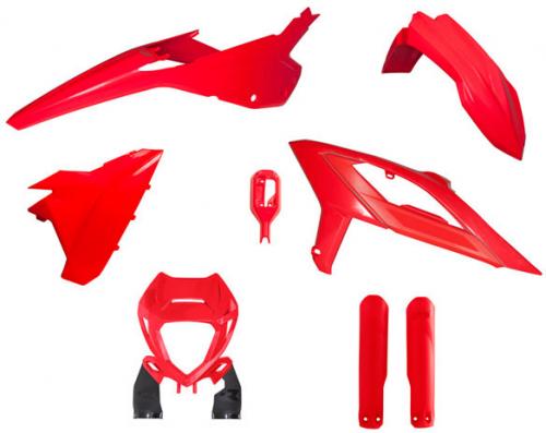RTECH PLASTIC KIT 6 PCS BETABETA RED - BLACK