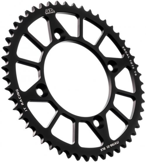 JT SPROCKETS REAR RACELITE ALU 51T BLACK, 428 JTA079851Z