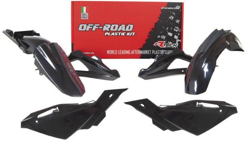 RTECH PLASTICS KIT 5 PCS HUSQVARNA (OE) BLACK