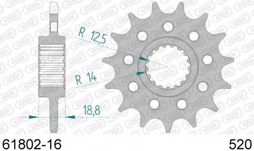 AFAM FRONT 16T, 520 AF16180216