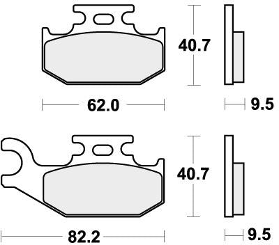 SBS 767SI BRAKE PADS SINTER