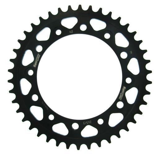 SUPERSPROX SUPERSPROX REAR STEEL 42T, BLACK, 520 SU4245342B