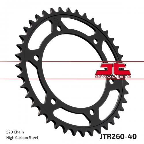 JT SPROCKETS REAR STEEL 40T, 520 JTR026040