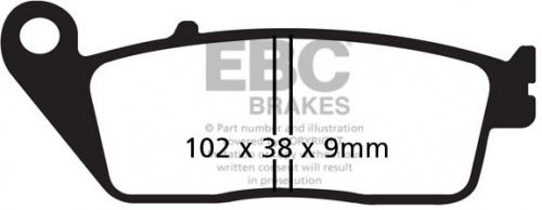 EBC FA 142V EBC SEMI SINTERED DISC PADS