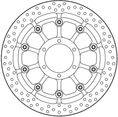 MOTO MASTER 117083, HALO T-FLOATER ALU DISC 321