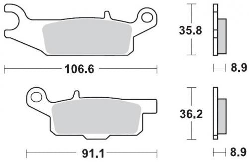 MOTO MASTER 096111, BRAKE PADS SINTER RACING