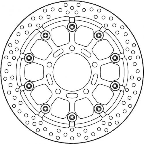 MOTO MASTER 152103, HALO T-FLOATER ALU DISC 300