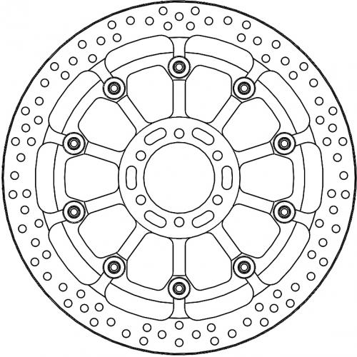 MOTO MASTER 117076, HALO T-FLOATER ALU DISC 320