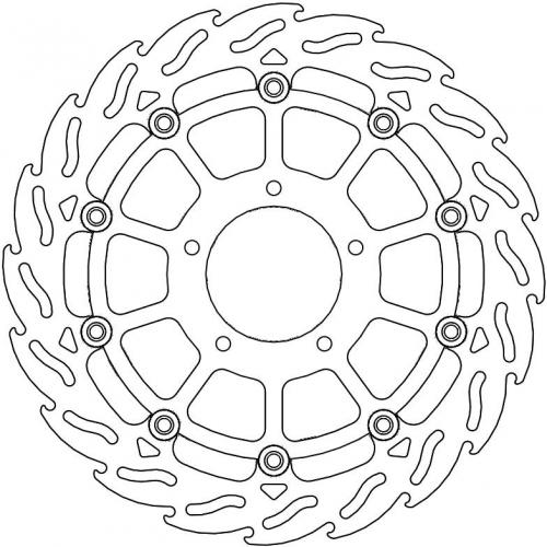 MOTO MASTER 112179, FLAME FLOATING ALU DISC 320