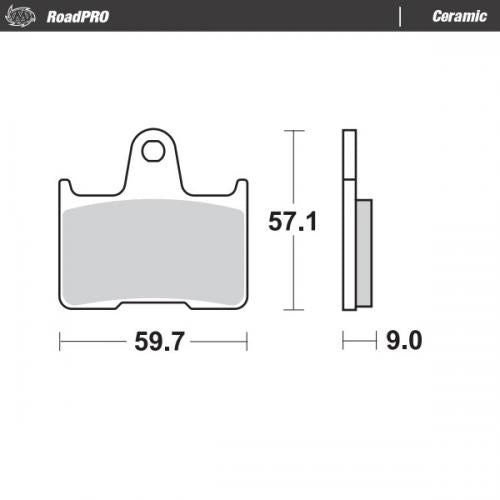 MOTO MASTER 405704, BRAKE PADS ORGANIC