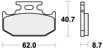 SBS 632SI BRAKE PADS SINTER