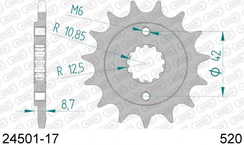 AFAM FRONT 17T, 520 AF12450117