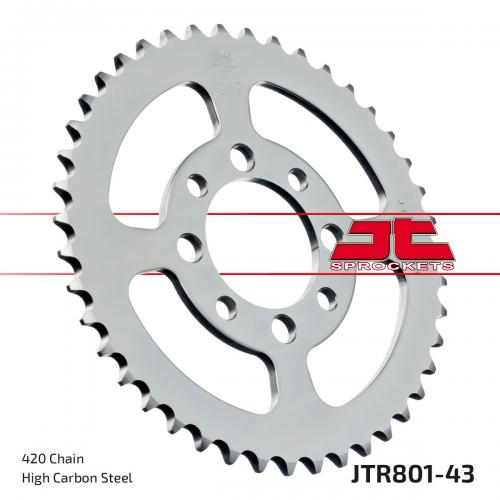 JT SPROCKETS REAR STEEL 43T, 420 JTR080143