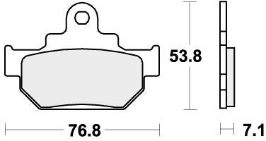 SBS 581HF BRAKE PADS ORGANIC