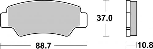 SBS 987SI BRAKE PADS SINTER