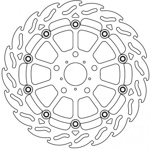 MOTO MASTER 112348, FLAME FLOATING DISC