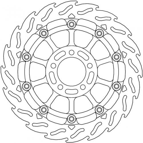 MOTO MASTER 113145, FLAME 5,5MM RACING SERIES
