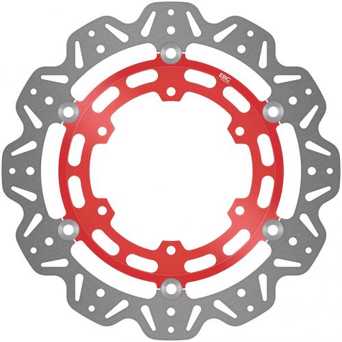 EBC BRAKE DISC VR2126RED VEE FLOATING DISC RED CENTRE