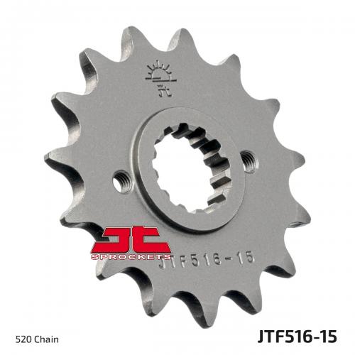 JT SPROCKETS FRONT STEEL 15T, 520 JTF051615