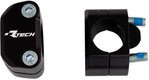 RTECH BAR MOUNTS D22=>D28 H+15MM-SCREWS INCL.BLACK