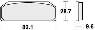 SBS 845DS-1 BRAKE PADS SINTER RACING