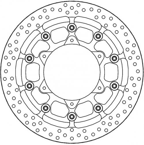 MOTO MASTER 116133, HALO T-FLOATER ALU DISC 320