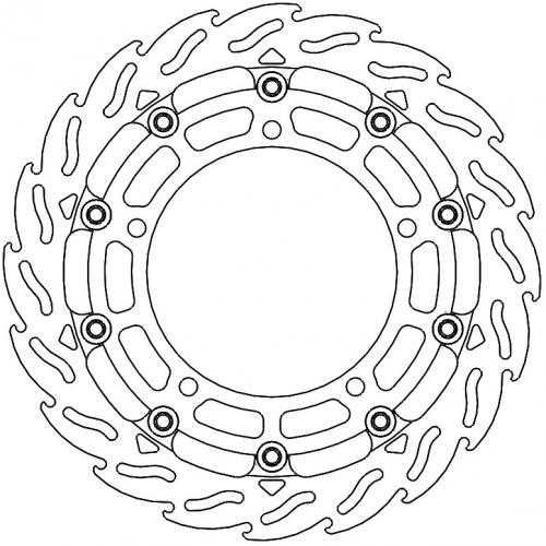MOTO MASTER 112392, FLAME FLOATING ALU DISC