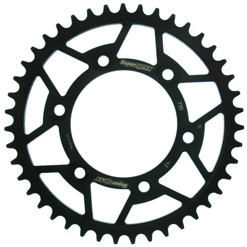SUPERSPROX SUPERSPROX REAR STEEL 43T, BLACK, 520 SU473543B