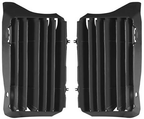 RTECH OVERSIZE RADIATOR LOUVERS HONDA BLACK