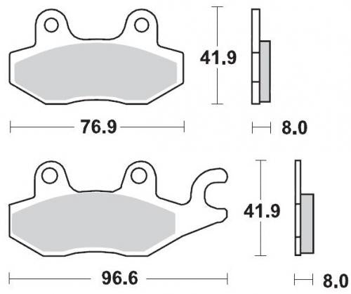 MOTO MASTER 092611, BRAKE PADS SINTER RACING