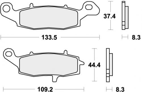 SBS 705HS BRAKE PADS SINTER