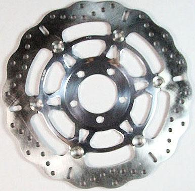 EBC BRAKE DISC MD4153CC POLISHED HUB WAVE BRAKE DISC