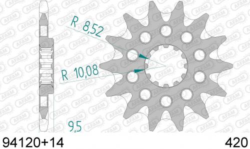 AFAM FRONT 14T, 420 AF19412014S