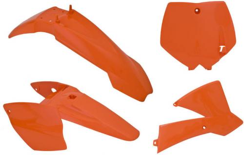 RTECH PLASTICS KIT 4 PCS KTM ORANGE (OE)
