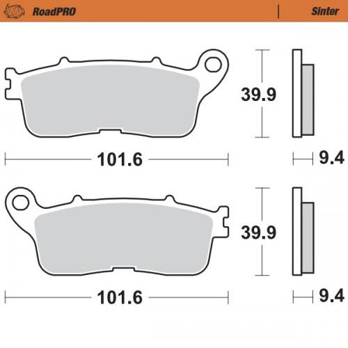 MOTO MASTER 407802, BRAKE PADS SINTER